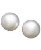 Pearl Earrings, 14k White Gold Cultured South Sea Pearl Stud Earrings (12mm)