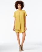 Rachel Rachel Roy Mock-turtleneck Draped Shift Dress