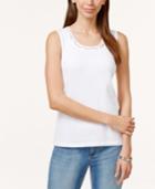 Karen Scott Cutout Tank Top, Created For Macy's