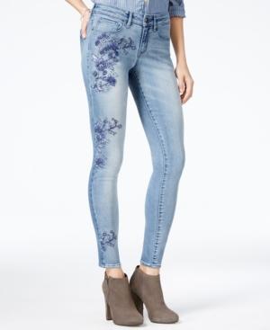 William Rast The Perfect Skinny Azusa Wash Embroidered Jeans