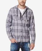 Buffalo David Bitton Men's Siklaus Plaid Hooded Shirt