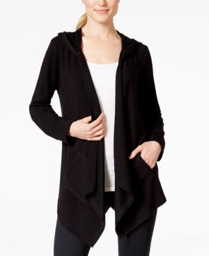 Style & Co. Petite Hooded Cascade Cardigan, Only At Macy's