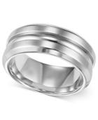 Triton Men's Stainless Steel Ring, 8mm Wedding Band