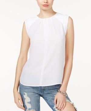 Guess Cadee Sleeveless Basketweave Blouse