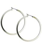 Guess Earrings, Gold-tone Square Edge Hoop