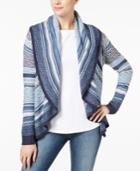 Charter Club Striped Shawl Collar Cardigan, Created For Macy's