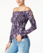 Guess Catrina Off-the-shoulder Laced Top