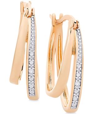 Victoria Townsend Diamond Accent Double Hoop Earrings