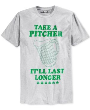 Mighty Fine Men's St. Patrick's Day Pitcher Graphic-print T-shirt
