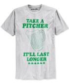 Mighty Fine Men's St. Patrick's Day Pitcher Graphic-print T-shirt