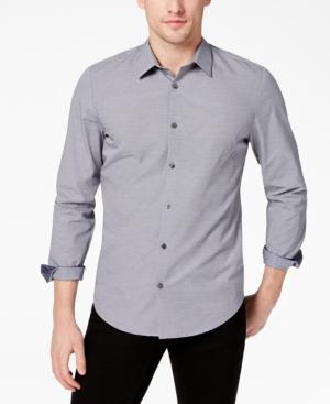 Calvin Klein Men's Basketweave Textured Shirt