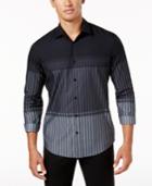 Alfani Men's Ombre Stripe Shirt, Created For Macy's