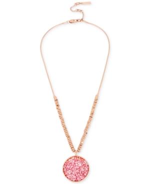 Kenneth Cole New York Multicolor Stone Beaded Pendant Necklace
