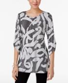 Alfani Printed Tunic Top, Only At Macy's