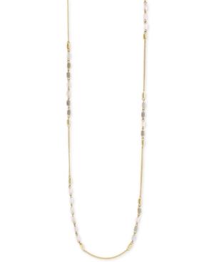 Bcbgeneration Gold-tone Cylindrical Beaded Long Length Necklace