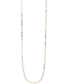 Bcbgeneration Gold-tone Cylindrical Beaded Long Length Necklace