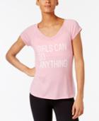 Ideology Girls Can Do Anything Graphic T-shirt, Only At Macy's