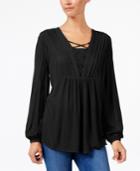 Style & Co Criss-cross Top, Created For Macy's