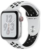 Apple Watch Nike+ Series 4 Gps + Cellular, 44mm Silver Aluminum Case With Pure Platinum Black Nike Sport Band