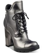 Guess Women's Roxey Lace-up Lug Booties Women's Shoes