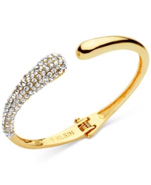 Anne Klein Pave Hinged Cuff Bracelet, Only At Macy's