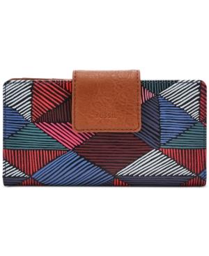 Fossil Emma Printed Rfid Tab Wallet