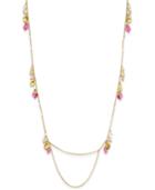 Vera Bradley Gold-tone Petals Station Necklace