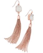 Inc International Concepts Druzy Crystal Tassel Earrings, Only At Macy's
