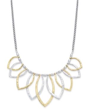 Lucky Brand Two-tone Petal Statement Necklace
