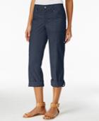 Style & Co. Petite Embellished Convertible Capri Pants, Only At Macy's