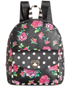 Betsey Johnson Medium Floral Backpack