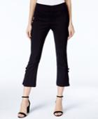 Inc International Concepts Petite Bow-detail Cropped Capri Pants, Only At Macy's