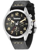 Timberland Men's Barlett Black Leather Strap Watch 44x49mm Tbl14844js02