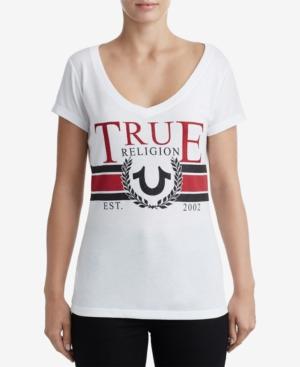 True Religion Graphic V-neck T-shirt