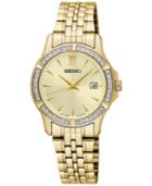 Seiko Women's Special Value Gold-tone Stainless Steel Bracelet Watch 28mm Sur728