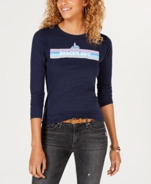 Freeze 24-7 Juniors' Spaced-out Graphic Cotton T-shirt