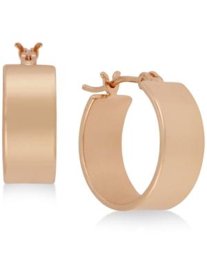 Kenneth Cole New York Rose Gold-tone Huggie Hoop Earrings