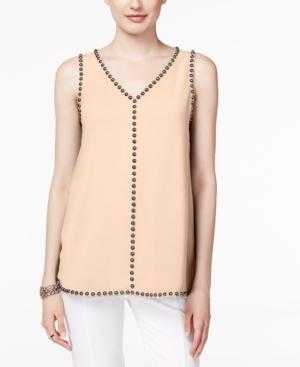 Alfani Petite Embellished Sleeveless Blouse, Only At Macy's