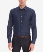 Boss Men's Slim-fit Denim Button Down Shirt