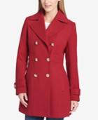Tommy Hilfiger Plus Size Double-breasted Skirted Peacoat