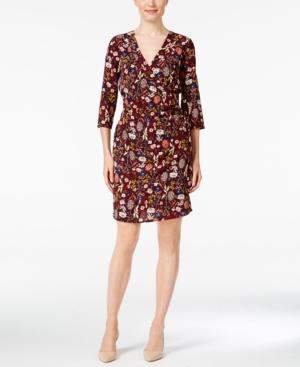 Ny Collection Petite Printed Wrap Dress
