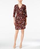 Ny Collection Petite Printed Wrap Dress