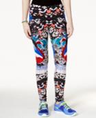 Material Girl Active Juniors' Flamingo Printed High-waist Leggings, Only At Macy's