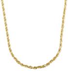 2mm Rope Chain 24" Necklace In 14k Gold