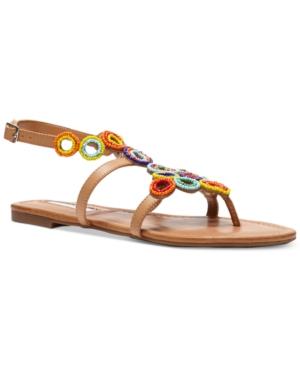 Inc International Concepts Marstie Embellished Strappy Flat Sandals, Only At Macy's Women's Shoes