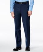 Kenneth Cole New York Navy Solid Slim-fit Pants
