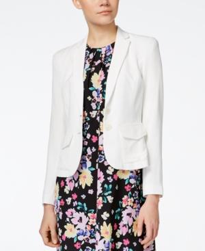 Cece By Cynthia Steffe Long-sleeve Notched-collar Blazer