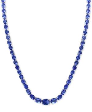Effy Tanzanite 18 Statement Necklace (27-5/8 Ct. T.w.) In Sterling Silver