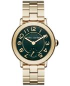 Marc Jacobs Women's Riley Gold-tone Stainless Steel Bracelet Watch 36mm Mj3488