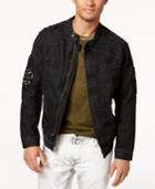 Ring Of Fire Men's Black Denim Jacket, Only At May's